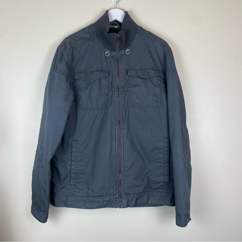 TOAD & CO Men’s Organic Cotton Flannel Lined Lander Jacket size Medium